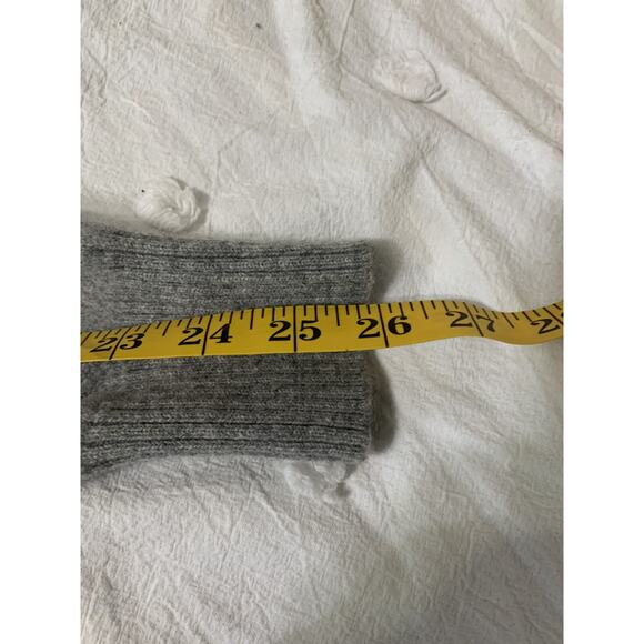 Vintage Paul Fourticq Export L Wool Gray Cardigan Elbow Patches Grandpa French - Picture 7 of 10